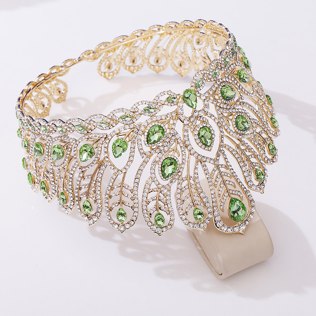 Adult Princess Crown with Rhinestone Simple Style Dazzling Rhinestones ...