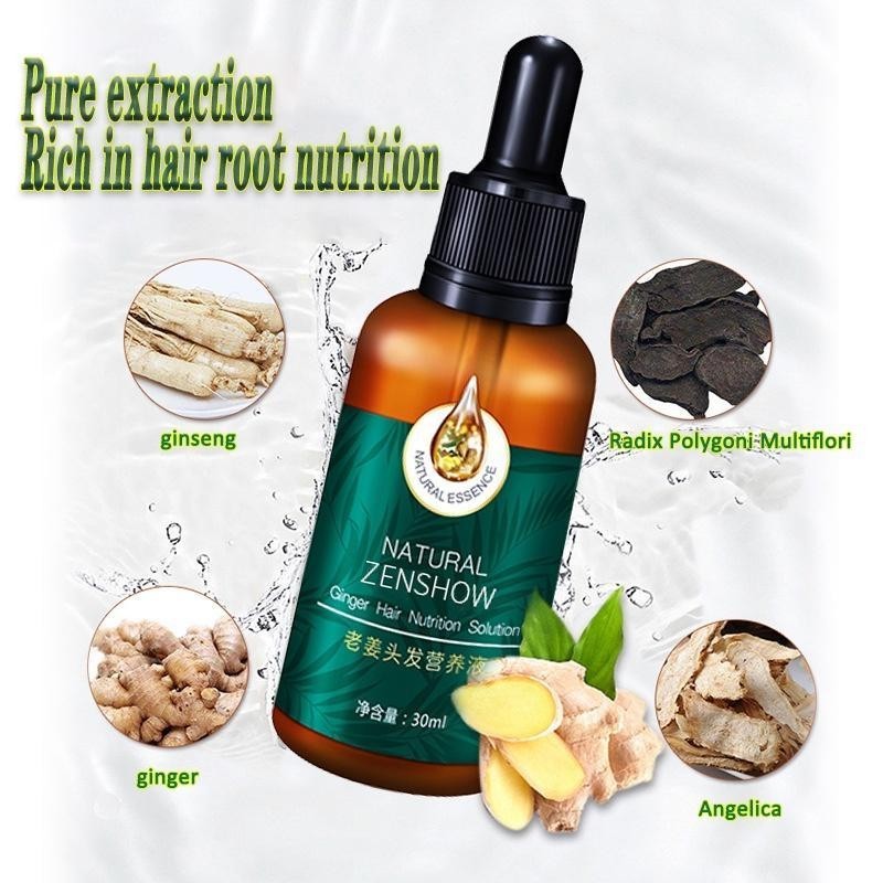 HyunGang Korea Ginger Hair Growth Serum - 30ml Anti-Hair Loss Treatment With Natural Ginger Extract - Dense Regrowth Oil 10 thumbnail image