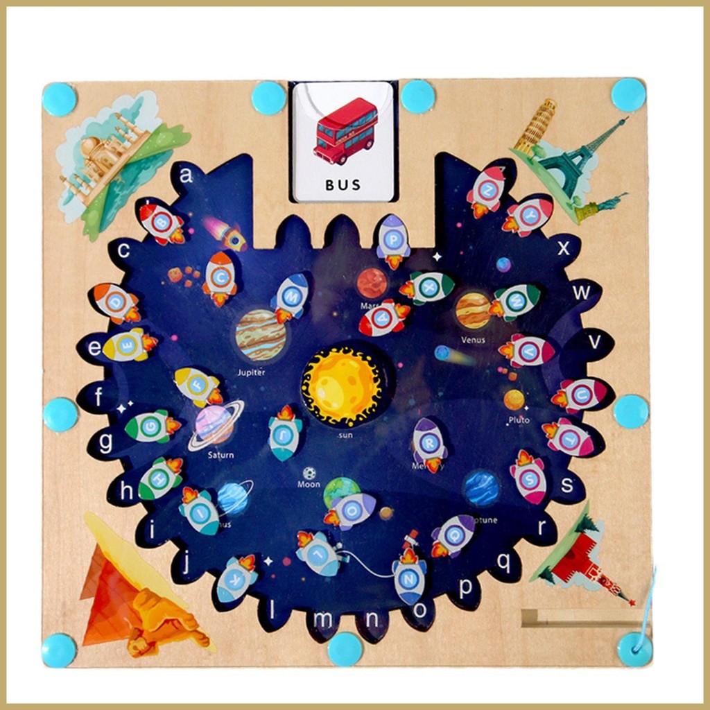 Montessori Maze Toys Magnetic Maze Board Game Magnets Fine Motor Skills ...