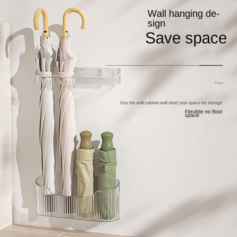 Umbrella Storage Rack Entrance Drain Household Wall-Mounted Non-Marking ...
