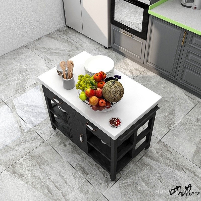 Kitchen Island Table Cooking Table Kitchen Marble Dining Cabinet Dining ...