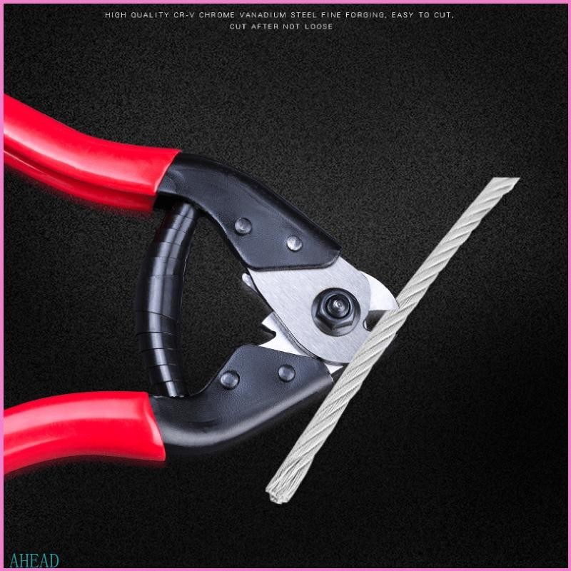 Ahead Red Black Plier Cable Cutter Stainless Steel Wire Rope Cutter ...