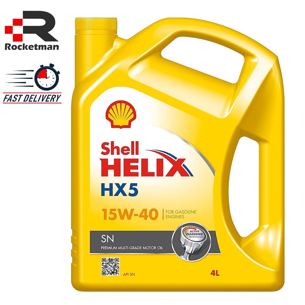 SHELL HELIX HX5 15W40 ENGINE OIL (4L) | Shopee Malaysia