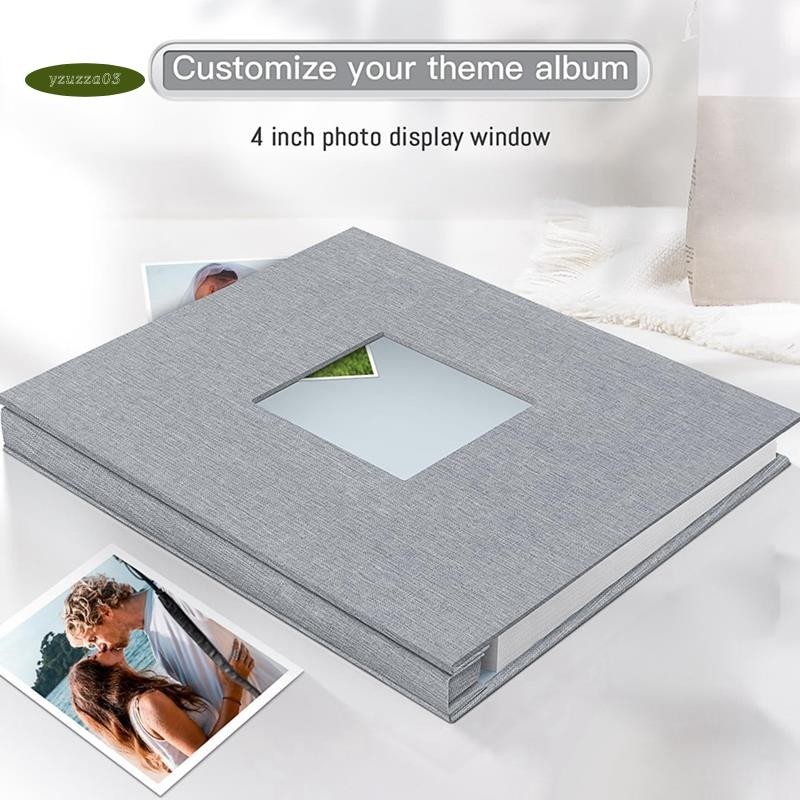 ⚡️Photo Album Self Adhesive Scrapbook Album with Picture Display Window ...