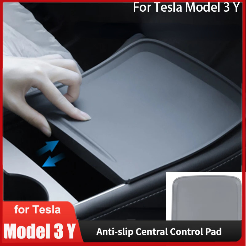 Tappetino In Silicone Bianco Per Console Centrale Tesla Model 3 Highland (post Ott 2023), Antiscivolo Per Ricarica Wireless, Facile Da Pulire