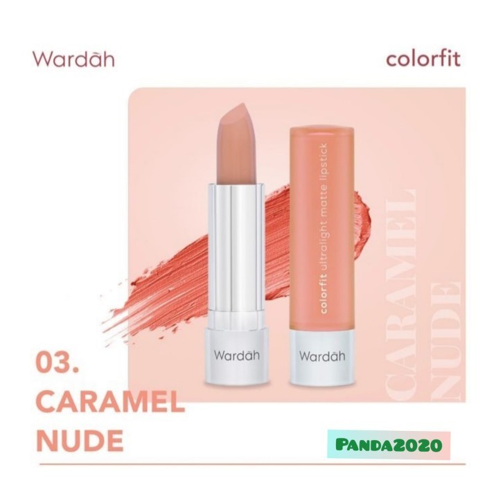 Wardah Colorfit Ultralight Matte Lipstick 03 Caramel Nude Shopee