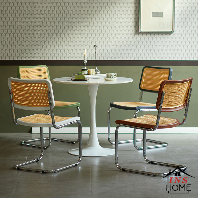 MultiColor Dining Chair Imitation Rattan Chair Upholstered Cafe