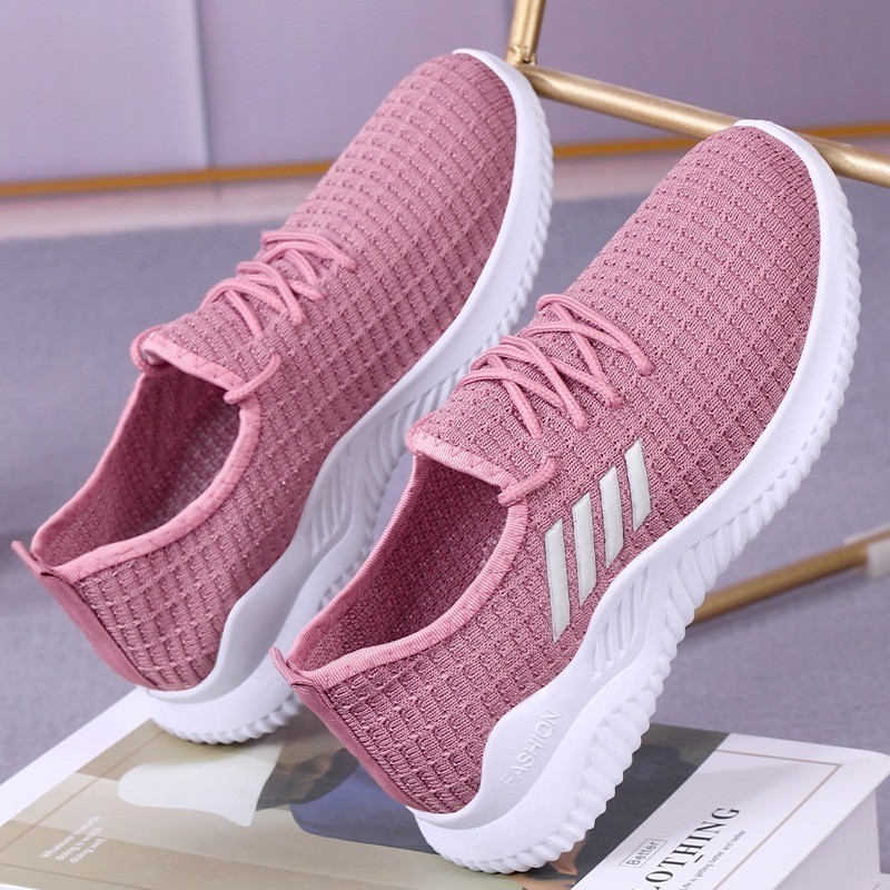 Top RESTOCK LV0090 Shoes Sneakers Women Knit Canvas Slip On Sport Women ...