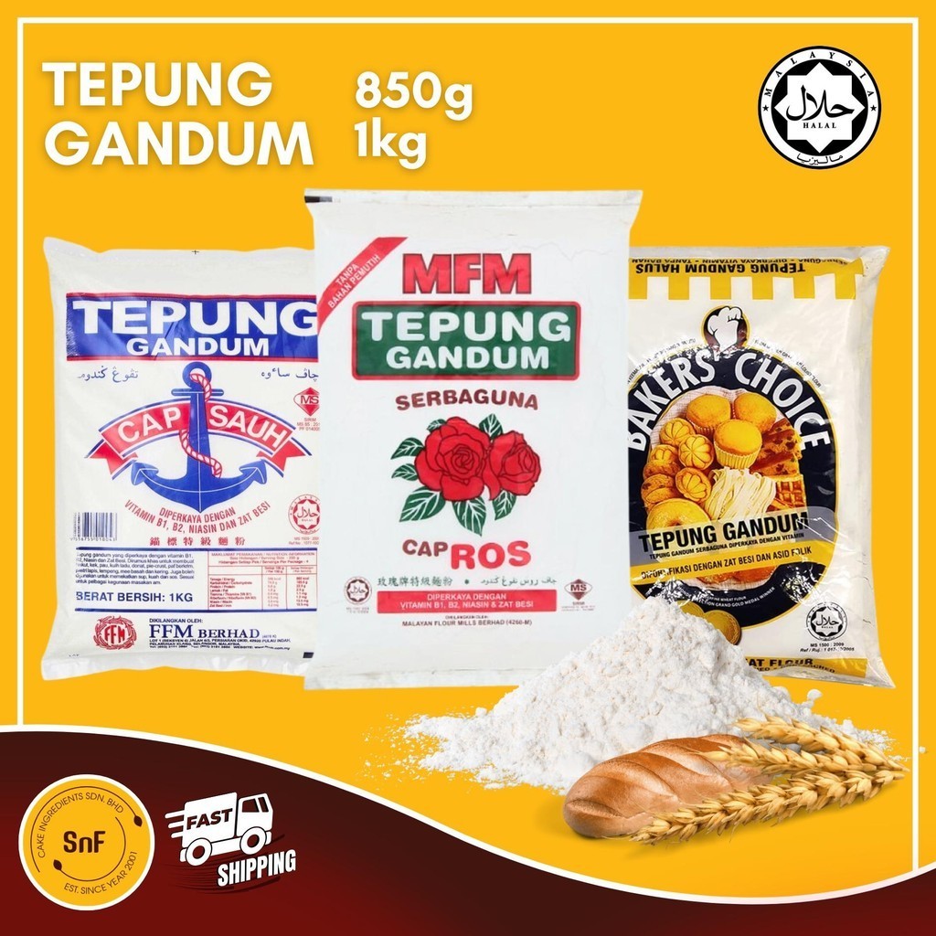 MFM Tepung Gandum Cap Ros Tepung Gandum Cap Sauh Tepung Gandum Baler's ...