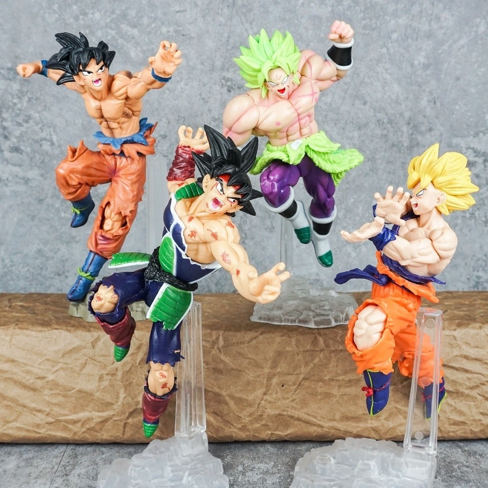 Figurines Dragon Ball Z Gogeta & Broly 22cm SSJ PVC Modèle Combat Collection