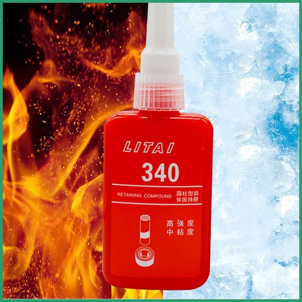 Red Locktight 50ml High Strength 340 Thread Lockers Metal Threadlocker