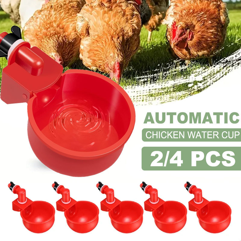 Automatic Poultry Drinker Bowl Chicken Bird Duck Drinking Cup Feeder ...