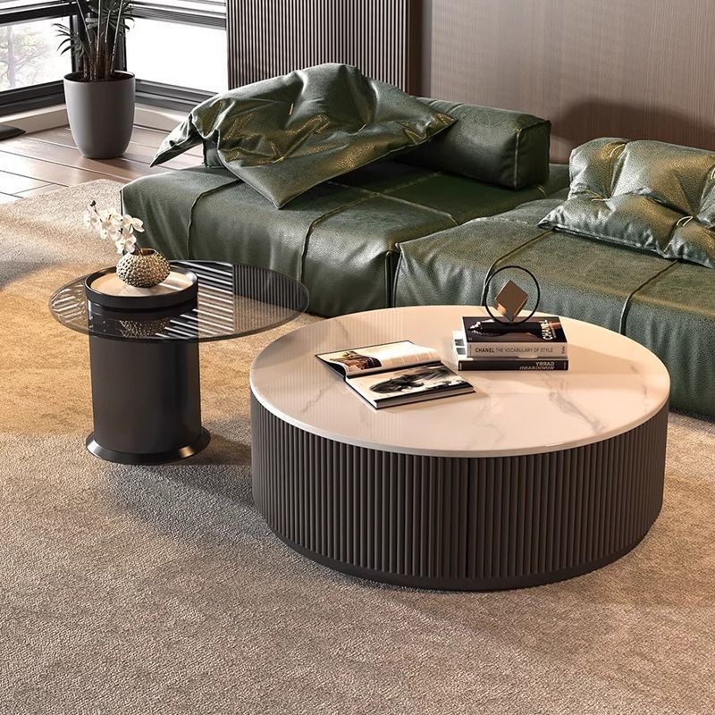 Cream Wind Rock Plate Tea Table Minimalist Small House Household Living ...