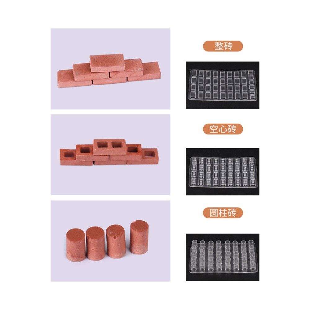 Sand Table Building Brick Tile Model 1: 16 Red Brick Green Brick Mold ...