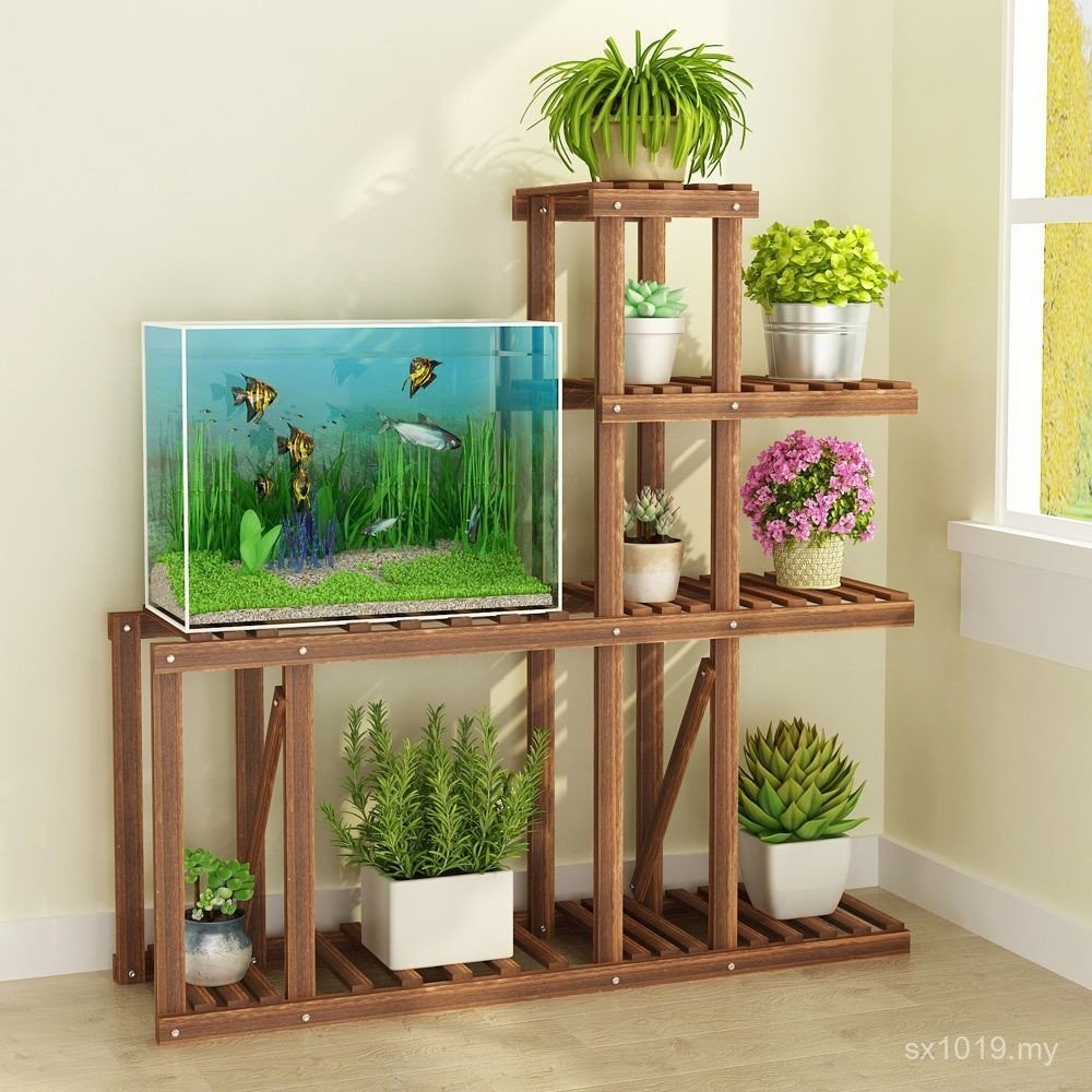 Bay Window Hanging Orchid Rack Fish Floor Courtyard Small Flower Rack ...