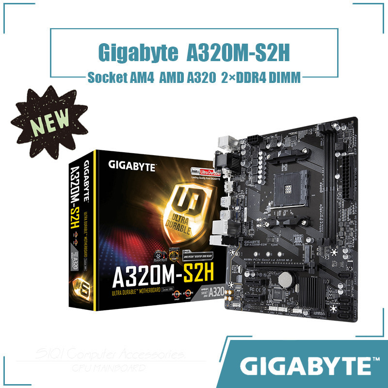 Gigabyte A320MS2H motherboard Socket AM4 2xDDR4 DIMM Using AMD A320