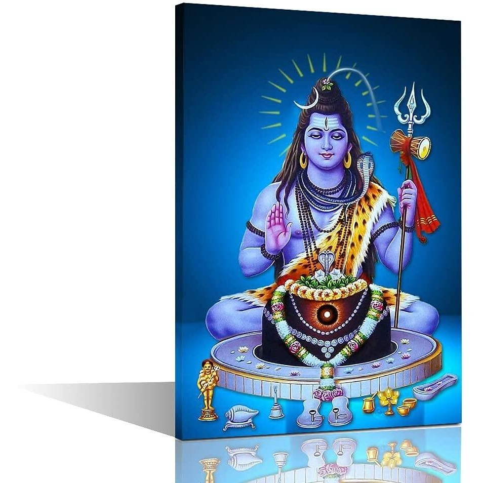 Shiva Canvas Wall Art Hindu Lord Shiva Pictures for Bedroom Posters ...