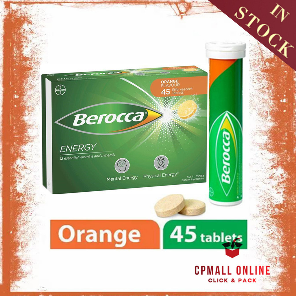 [Expiry Date: 07/2026] Australia Berocca 维生素C Energy Vitamin C ...