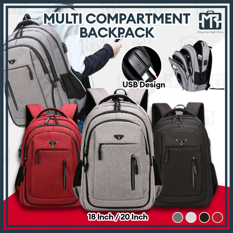 Multiple compartment backpack best sale