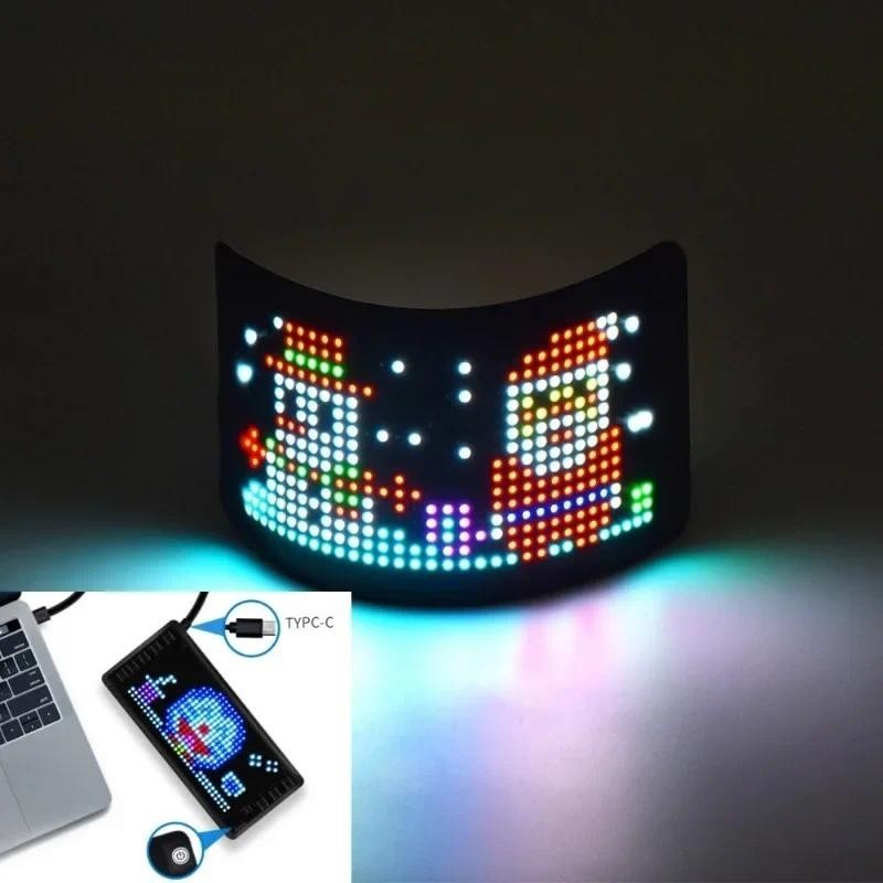 USB 5V Flexible Addressable RGB Mini LED Sign LED Matrix Panel ...