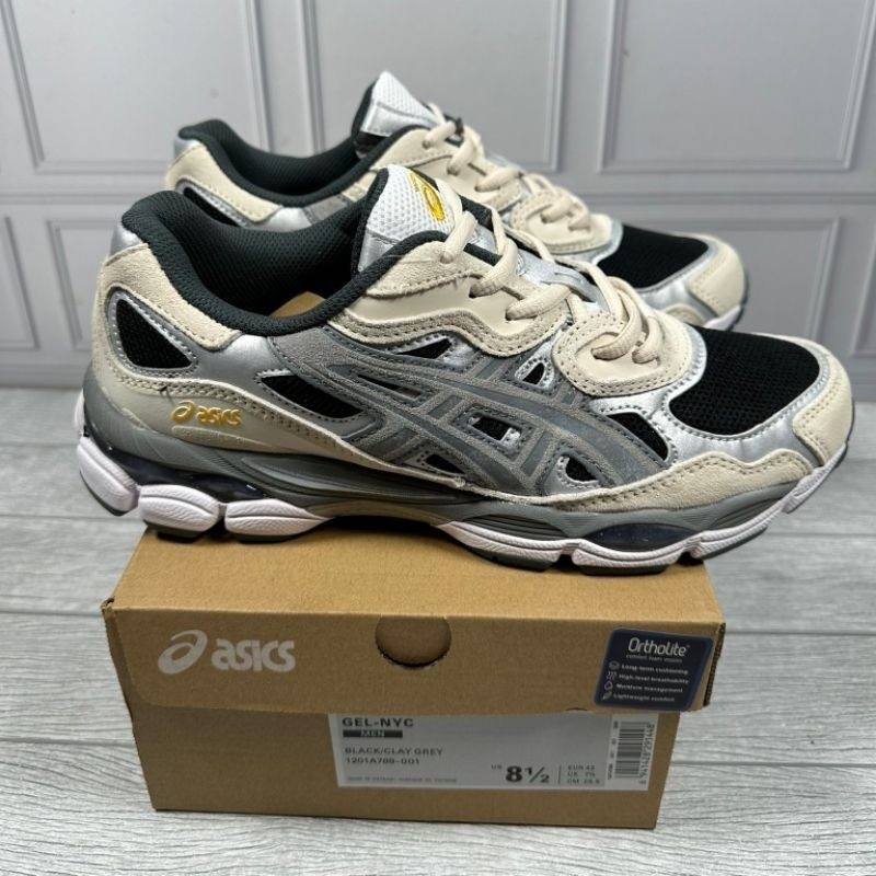 2024 Asics Asics Gel NYC Oyster Gray Black Yankees | Shopee Malaysia