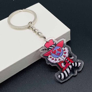 Anime Hazbin Hotel Key Ring Cartoon Morningstar Vaggie Angel Dust ...