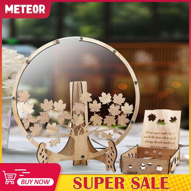 [meteorMY] Wedding Guest Rustic Party Decoration Reception Wood Guest ...