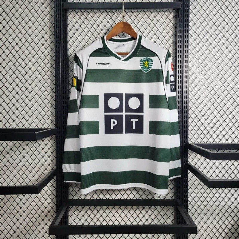 (Retro Edition) 2001/03 Sporting CP Home Long Sleeve Football Jersey ...
