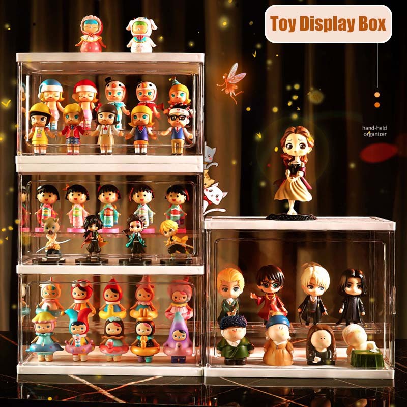 Toy Display Box Acrylic Storage Display Rack Transparent Organizer ...