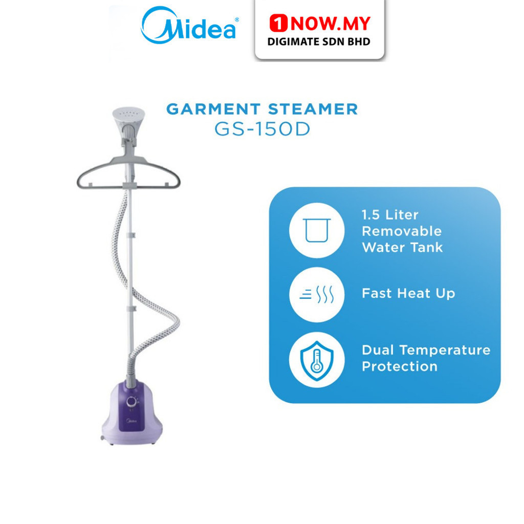 MIDEA Garment Steamer GS-150D | Powerful Fast Heat Ironing Pengukus ...