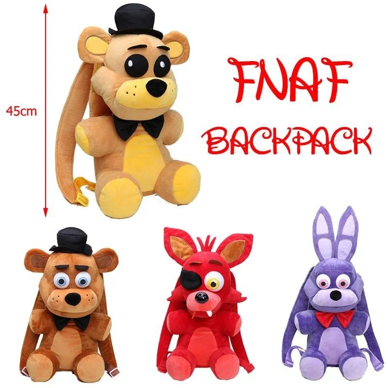 33/45cm Plushie Toy Backpack Foxy Freddy Fazbear Teddy Bear FNAF ...