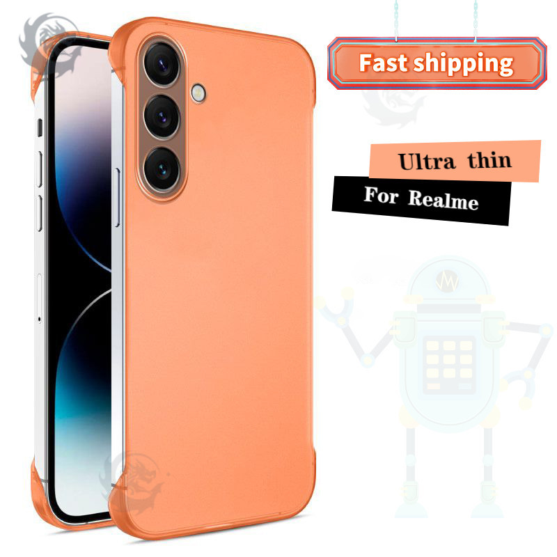 Luxury PC Hard Borderless Phone Case For Realme 10 11 12 Pro+GT Neo2 ...
