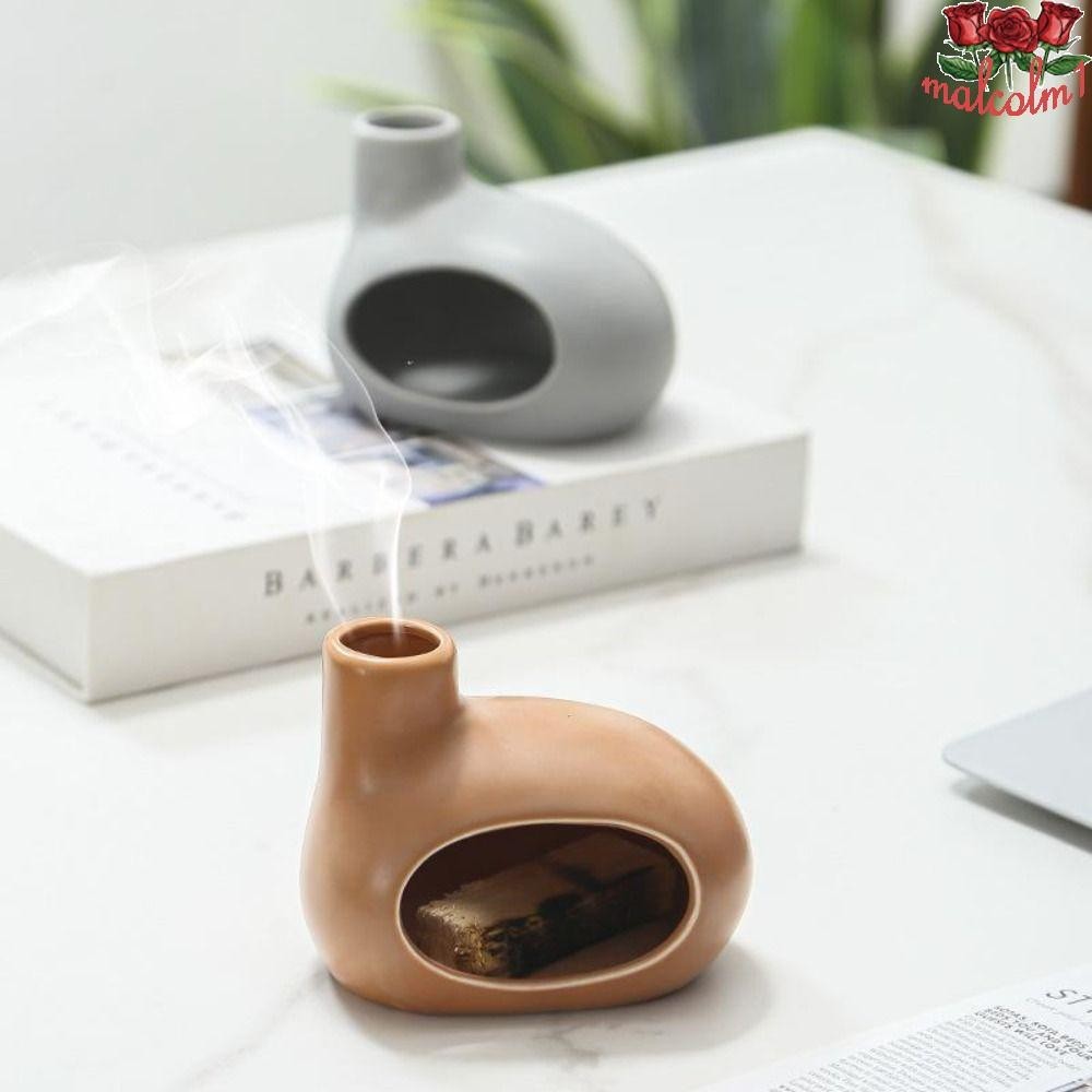 MALCOLM1 Palo Santo Holder, Modern Cone Ceramics Incenses Burners, Home