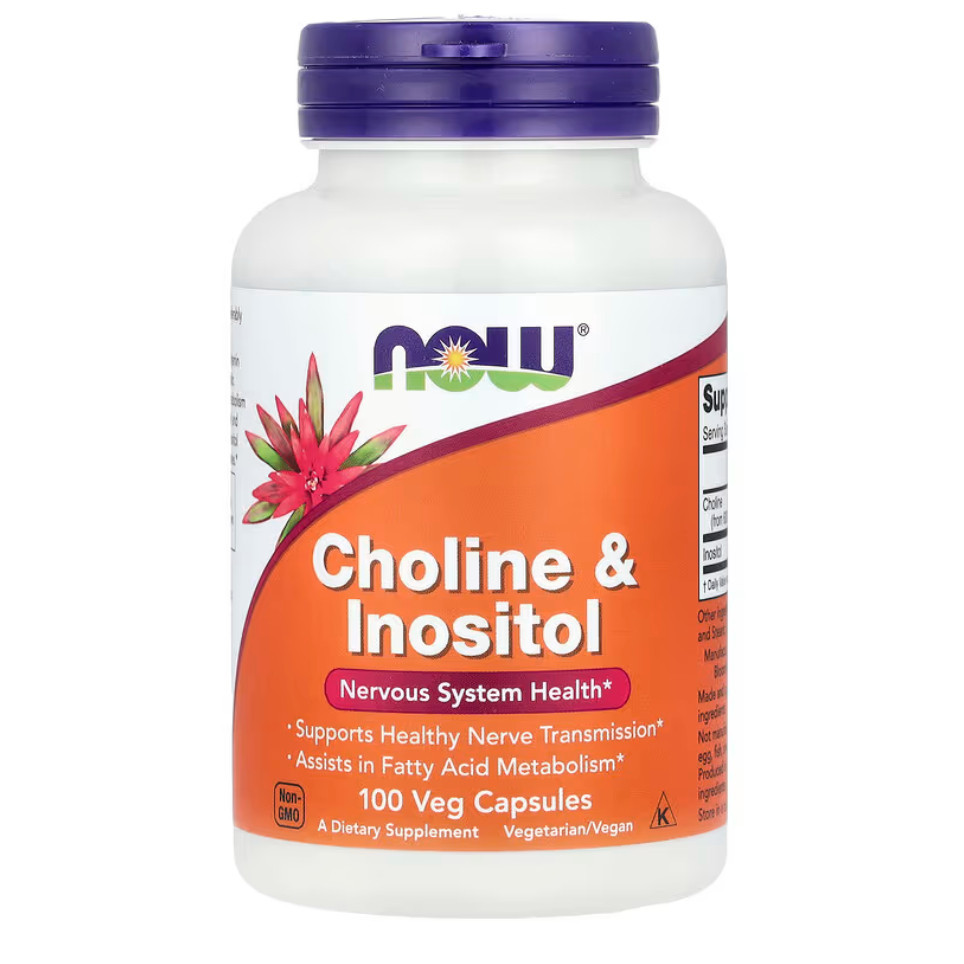 Now Foods Choline & Inositol 500mg, 100 Caps (Made in USA) | Shopee ...