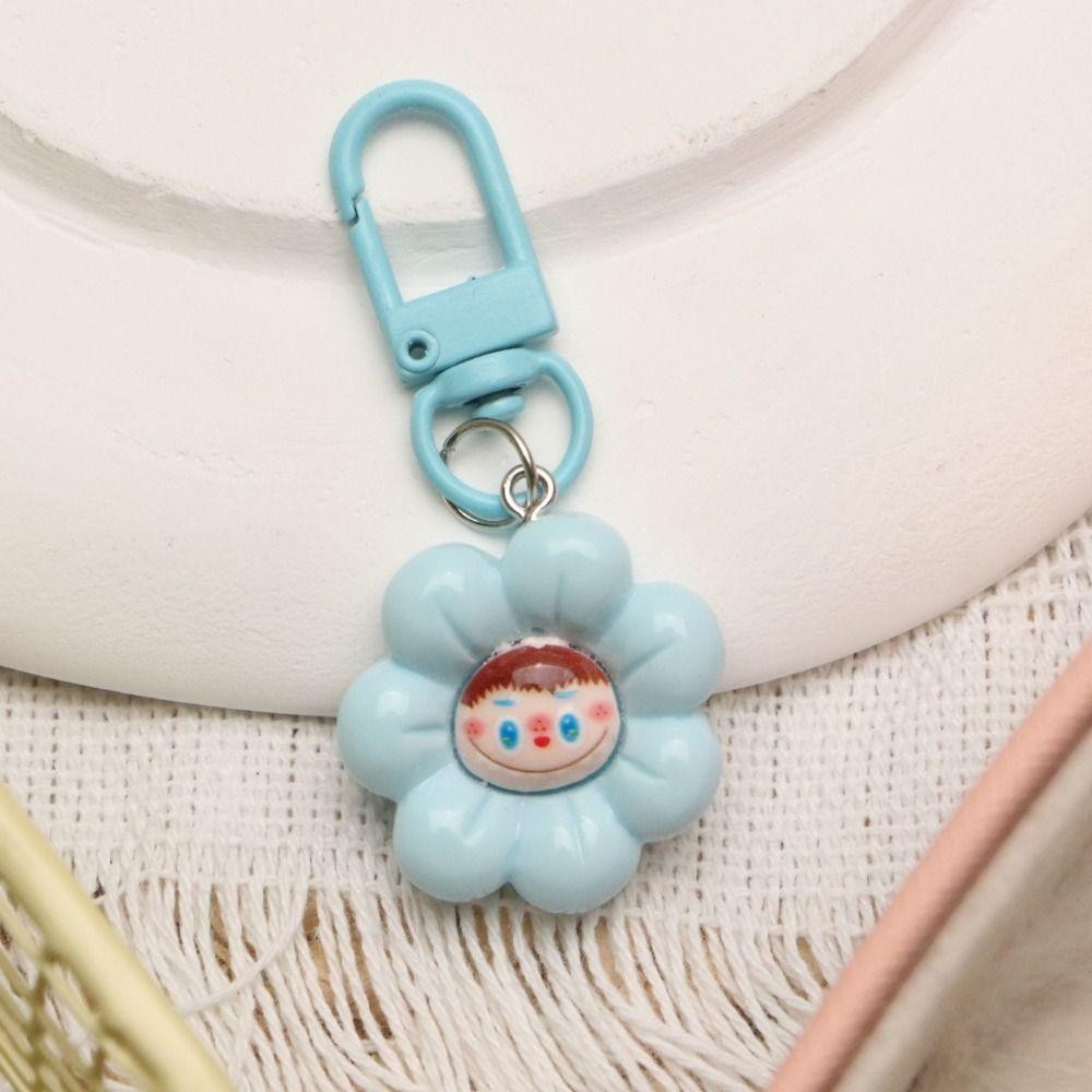 HECCEH1 Labubu Keychain, Colourful Kawaii Sunflower Key Chain, Gifts ...