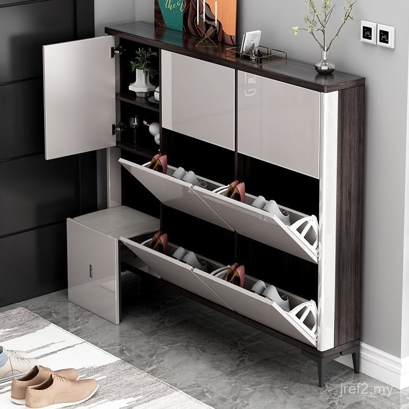 [3152 People Collection] New Ultra-Thin Shoe Cabinet Shoe Changing ...