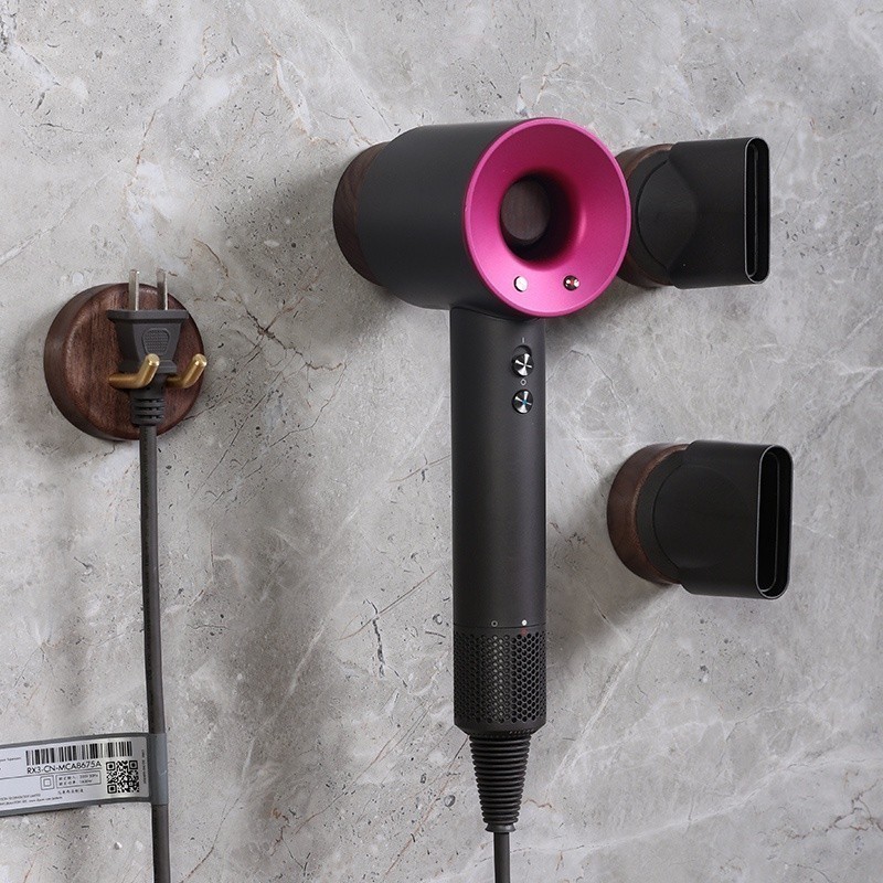 Black Walnut Suitable for dyson dyson Hair Dryer Hanger Bracket Storage ...