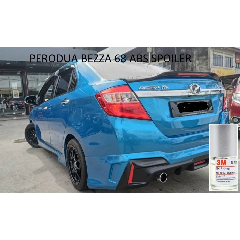 PERODUA BEZZA 68 ( 2016 - 2025 ) ABS PLASTIC BLOW MOLD REAR SPOILER ...