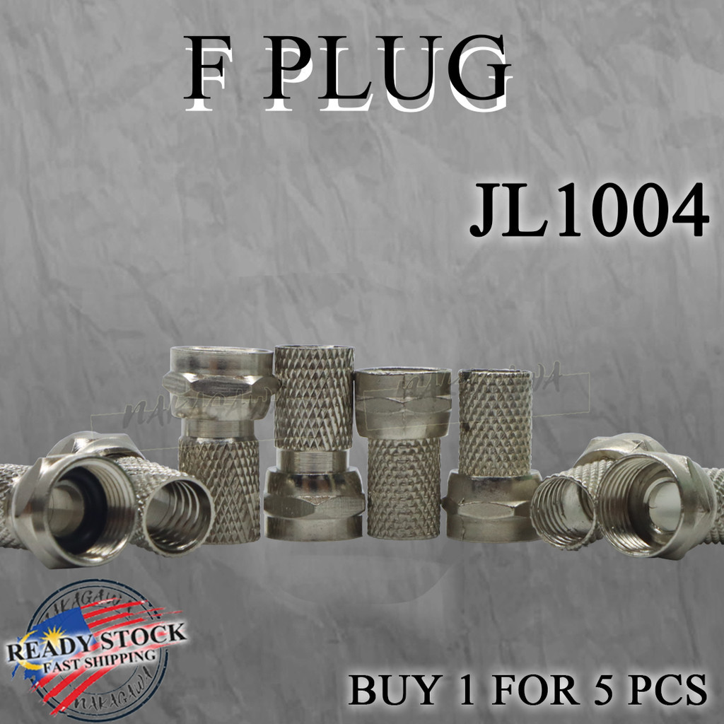 F PLUG F CONNECTOR FOR RG6 COAXIAL CABLE ASTRO MYTV SOCKET CABLE RG6 ...
