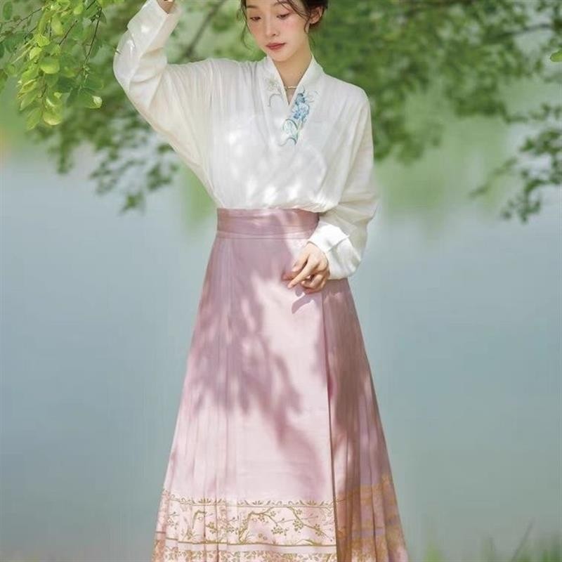 Extra Fat Extra Large Full Court Fangzhi Gold Gauze Horse Face Skirt ...