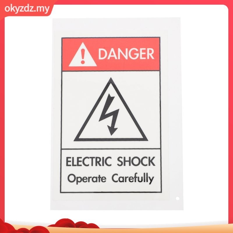 Electric Shocks Equipment Sticker Reflective Stickers Decals Warning ...