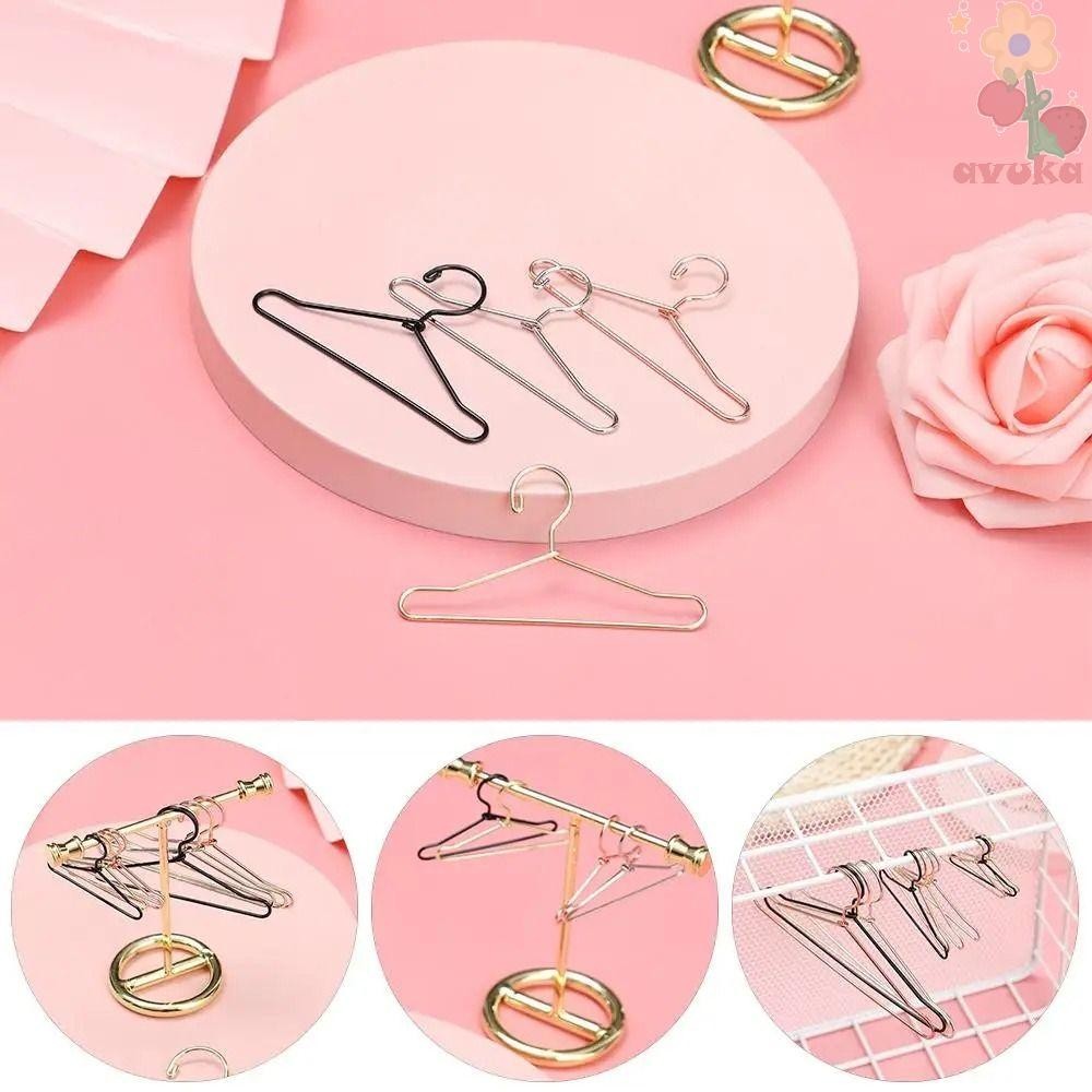 AVUKA Mini Hanger, Wardrobe Coat Dress Doll Hangers, DIY Toy ...