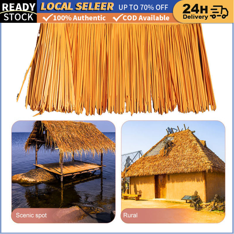 Palm Thatch Roll Artificial Plastic Straw Fireproof Flame Retardant ...