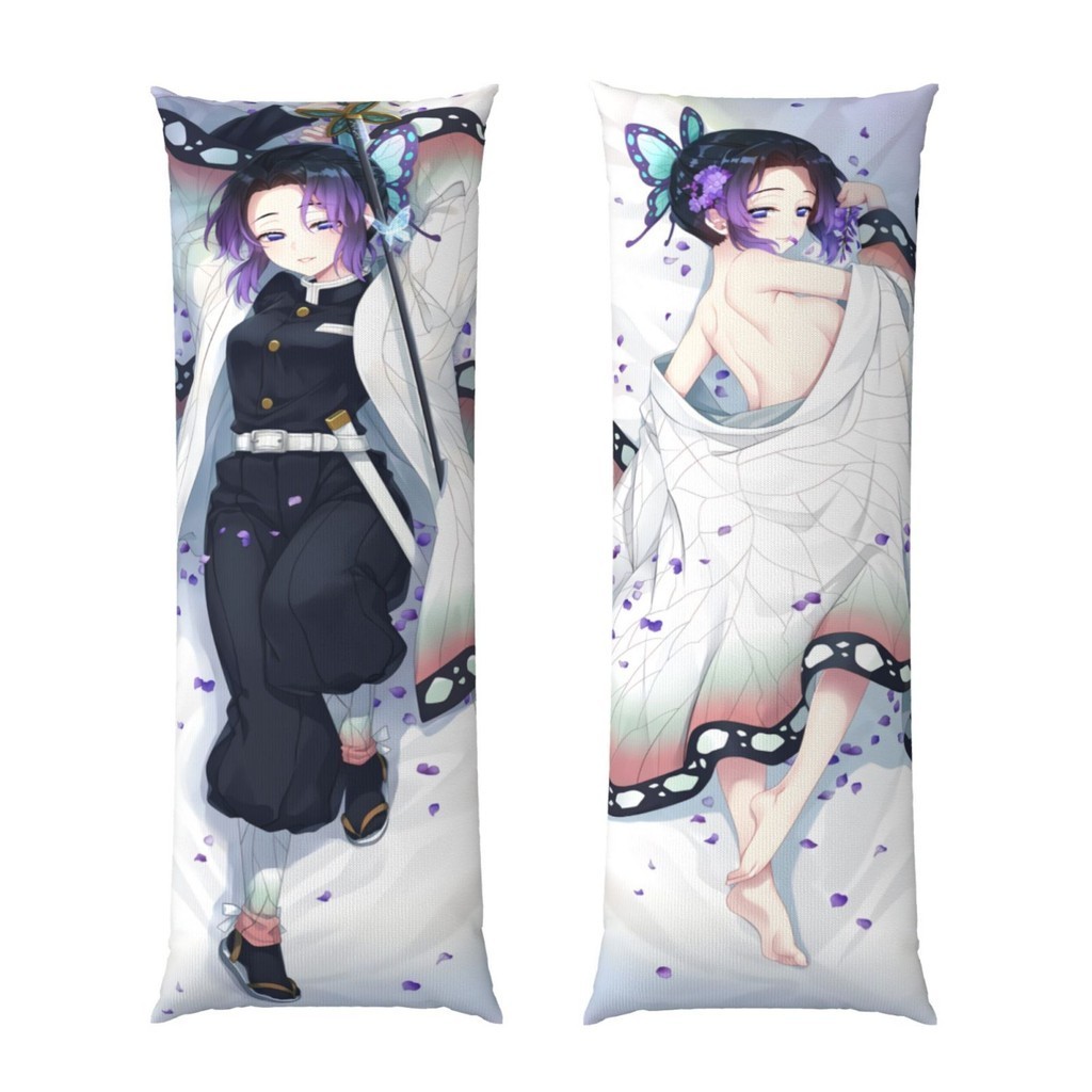 New Demon Slayer Kochou Shinobu Dakimakura Anime Girl Hugging Body Pillow Case Cover 50x150cm