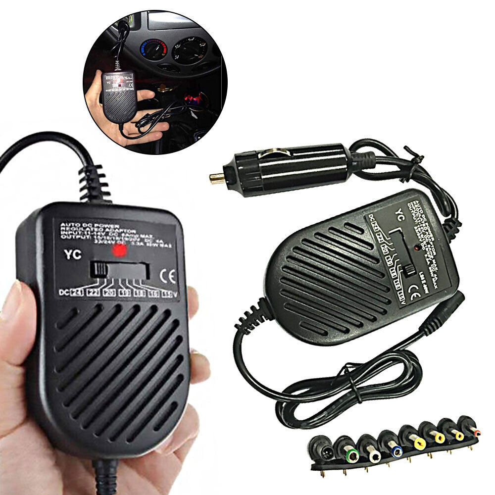 Universal 80w Car Auto Charger Power Supply Adapter For Laptop Notebook 8 Tips Shopee Malaysia 4308