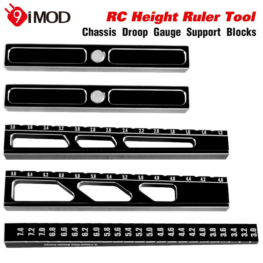 9IMOD RC Height Ruler Tool or Chassis Droop Gauge Support Blocks ...