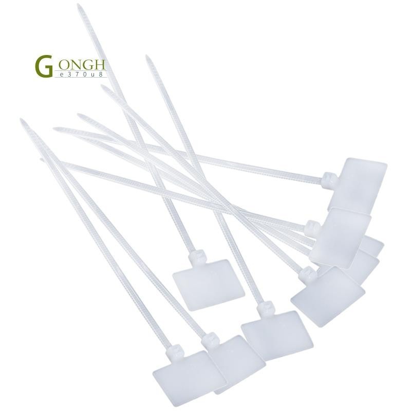 50Pcs Nylon Cable Tie Label Self-Locking Network Zipper Trim Wrap Ring ...