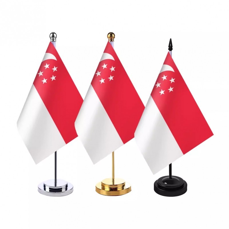 Singapore National Day Flag Office Table Flag NDP 2024 Desktop Flag ...