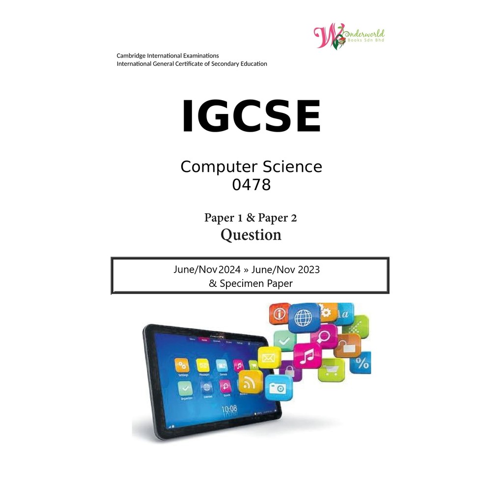 IGCSE Computer Science 0478 | Paper 1 & Paper 2 Marking Scheme | Shopee ...