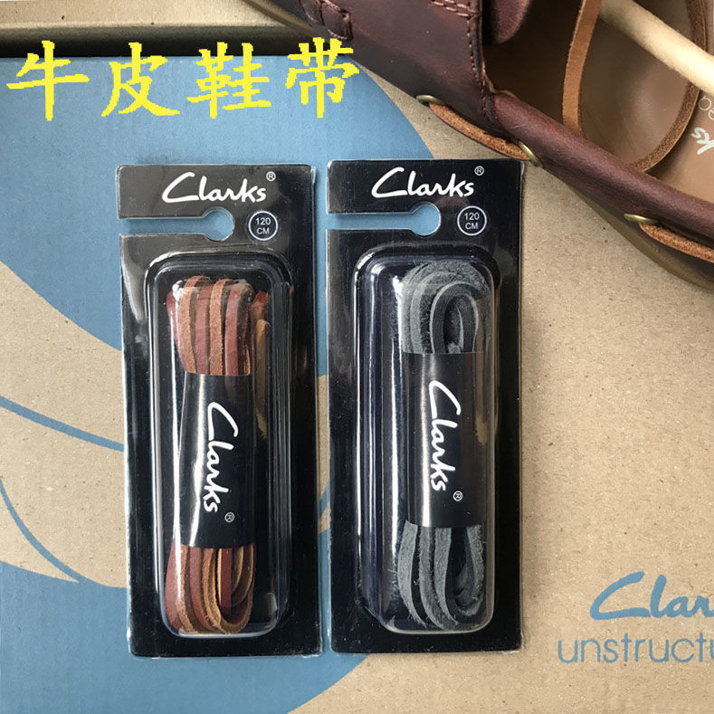 Clarks Clarks Leather Shoes Cowhide Shoelaces Genuine Leather Square